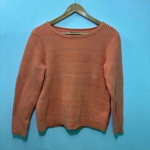 Tommy Hilfiger Women's Orange Crew Neck Sweater